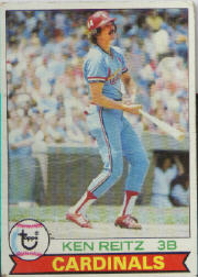 1979 Topps Baseball Cards      587     Ken Reitz